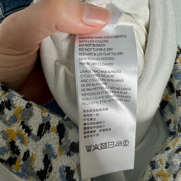 Anthropologie Maeve Pattern Skirt Large Stretchy and Soft😮💨 L - Picture 7 of 7